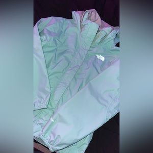 Mint green reversible windbreaker
